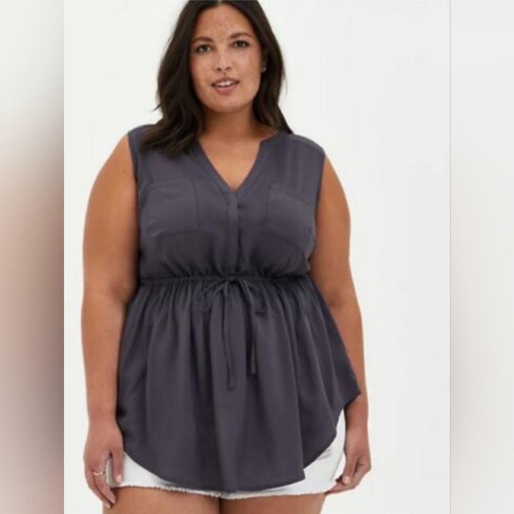 Torrid gray tunic tank. Size 1